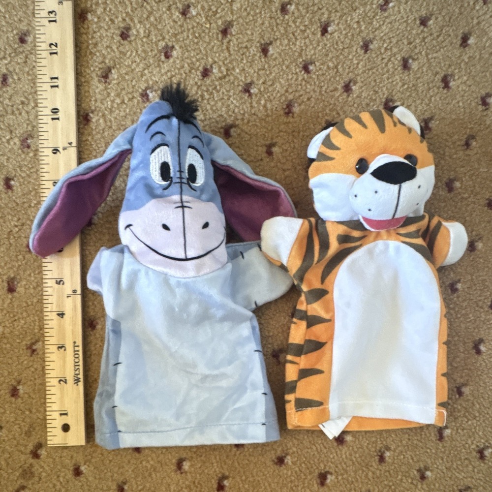 Melissa & Doug Disney Winnie the Pooh Hand Puppets Eeyore and Tigger Set
